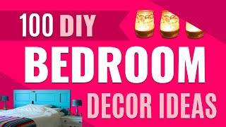 100 DIY Bedroom Decor Ideas  DYI Room Decor on A Budget [upl. by Melise]