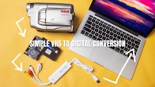 How to Convert VHS Video to Digital  Digitize VHS video to computer cheap and easy [upl. by Sorgalim]