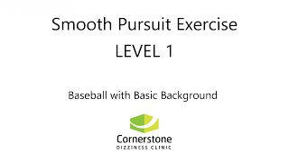 Vestibular amp Concussion Exercise – Smooth Pursuit Level 01 [upl. by Tuesday]