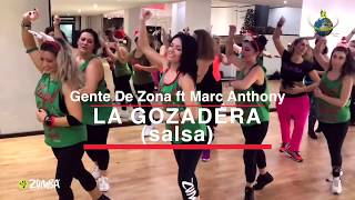 Gente de Zona  La Gozadera ft Marc Anthony Salsa Coreografia Sabrosura [upl. by Acinimod]