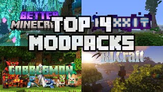 Minecraft Bedrock Edition 121 TOP 4 Modpacks [upl. by Dituri]