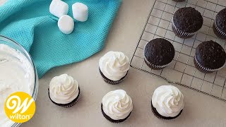 Easy Fluffy Marshmallow Buttercream Frosting Recipe  Wilton [upl. by Svetlana832]