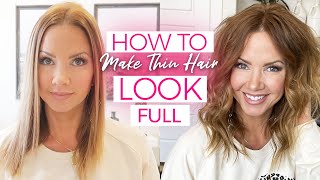 How to make thin hair look THICK Step by Step [upl. by Dyanne]