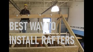 How to Install a Ridge Board amp Rafters  Roof Framing Part 4 [upl. by Lanrev]