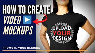 How To Create Video Mockups With Placeit  TShirt Mockup Templates [upl. by Gurias688]