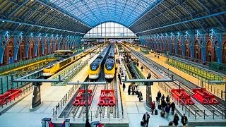 A Walk Through St Pancras International Railway Station London [upl. by Arhaz539]