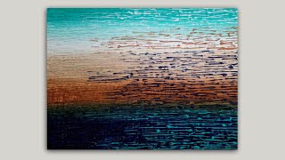 Textured 3D Abstract Acrylic Painting on Canvas Tutorial [upl. by Vedette525]