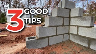 3 Great Tips for Blockwork  Build A Foundation [upl. by Kaspar]