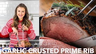 GarlicCrusted Prime Rib Recipe  Natashas Kitchen [upl. by Peter]