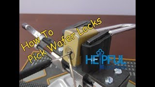 107 How To Pick A Wafer Lock [upl. by Lehet]