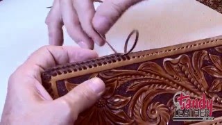 Learning Leathercraft with Jim Linnell – Lesson 13 Double Loop Lacing [upl. by Akiemehs]