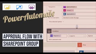 Approval Flow with SharePoint Group using PowerAutomate [upl. by Arhas992]