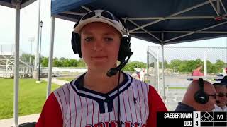 Saegertown vs DCC PIAA Class 1A Softball Semifinal [upl. by Dino]