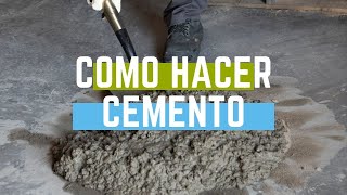 Como hacer cemento [upl. by Annayrb]