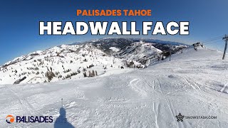 Headwall Face  Palisades Tahoe  Lake Tahoe [upl. by Eilliw]