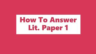 How To Answer Literature Paper 1 Qs A Christmas Carol AQA [upl. by Schaefer]