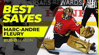 Best MarcAndre Fleury Saves from the 202021 NHL Season [upl. by Drobman]