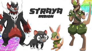 Complete Fakedex  Straya Pokemon Region Gen 9 Future Pokemon Evolutions 포켓몬 [upl. by Yetty]