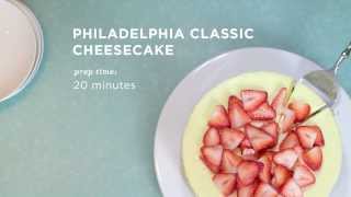 Classic Cheesecake Recipe  PHILADELPHIA Cream Cheese [upl. by Higginbotham157]