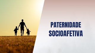 Paternidade socioafetiva [upl. by Rhiamon]