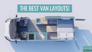 BEST VAN LAYOUTS how to design your van conversion  VAN LIFE BUILD [upl. by Viviane798]