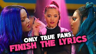 Descendants 3 Challenge  16 Lyrics Only True Fans Can Finish [upl. by Alyahc]