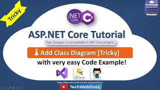 How to Add Class Diagram to ASPNET Core project C  in Visual Studio 2017  2019 [upl. by Eiroc293]