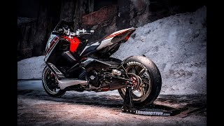 ⭐️⭐️ Yamaha TMax 530 2018 Performance by Lobomotive  CustomBike Review [upl. by Lumpkin922]