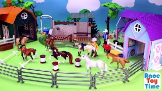 Horse Stable Barn Riding Academy Breyer [upl. by Aidne454]