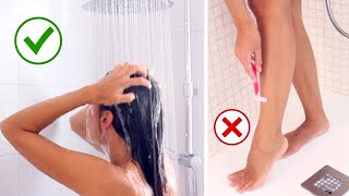 Bilmeniz Gereken Banyo Tüyoları 🛁 Duş Alırken Yanlış Yaptığımız 10 Şey ❌⚠️ [upl. by Llednahs]