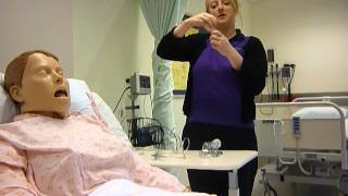 Administering Ventolin using a nebuliser [upl. by Reemas]