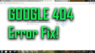 google 404 error fix [upl. by Ahs]