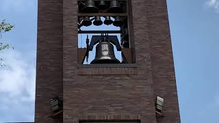 The bells of first Baptist Church strike at 12 o’clock noon [upl. by Mechling]