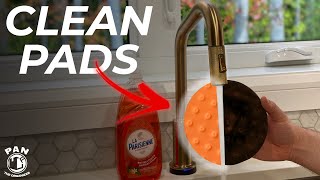 HOW TO CLEAN POLISHING PADS QUICK amp EASY [upl. by Eninnaj]