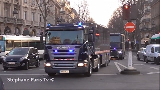 Massive convoy of police and bank trucks [upl. by Eusadnilem]