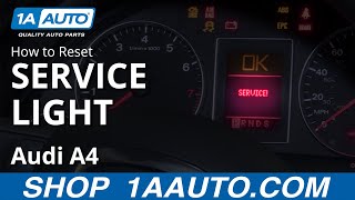 How to Reset Service Light 0409 Audi A4 [upl. by Eerahc655]