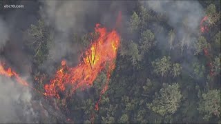 Dozens of fires burning in California  California wildfires [upl. by Eidde]