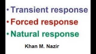 Transient Response Forced Response  and Natural Response Introduction [upl. by Wettam866]