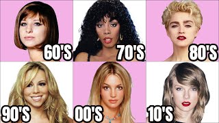 10 Most POPULAR Female Singers Of Each Decade [upl. by Merrick]