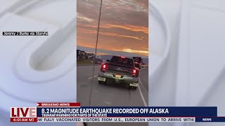 Tsunami warning lifted after 82 earthquake off coast of Alaska  LiveNOW from FOX [upl. by Yemrej]