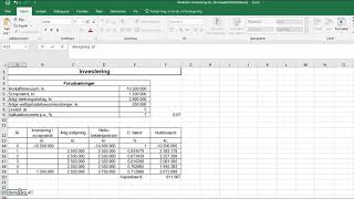 Beregning af kritiske værdier for en investering [upl. by Relyuc]