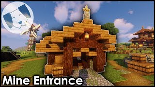 Minecraft Mine EntranceHut Tutorial [upl. by Aihgn278]