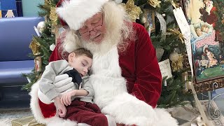 2YearOld Hospice Patient Sits on Santas Lap One Last Time [upl. by Lekzehcey]