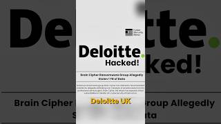 Deloitte Hacked [upl. by Merchant839]