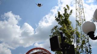 Extreme Rides Slingshot at Carowinds Funtime 2015 [upl. by Cindy136]