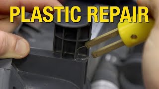 How to Repair Plastic Parts  Fix Plastic Tabs Clips Posts amp More  Eastwood Hot Stapler [upl. by Chadd]