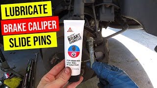 How To Properly Lubricate Brake Caliper Slide Pins Jonny DIY [upl. by Ojaras]