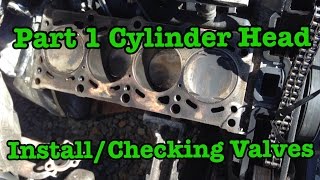 Part 1 BMW E36 318i M44 Cylinder head Install After Blown Head Gasket and Timing Chain Procedure [upl. by Nylirrej]