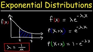 Probability Exponential Distribution Problems [upl. by Harli]