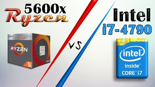 Ryzen 5 5600x VS intel i7 4790 Results will Surprise You [upl. by Omarr]